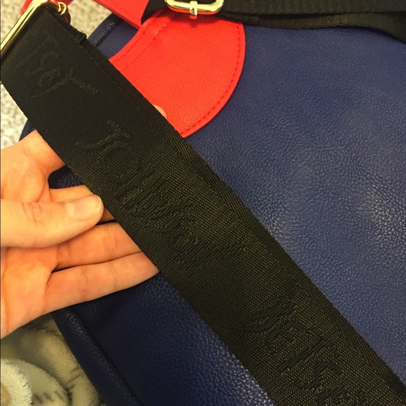 Betsey Johnson red white and blue backpack. - Picture 4 of 6